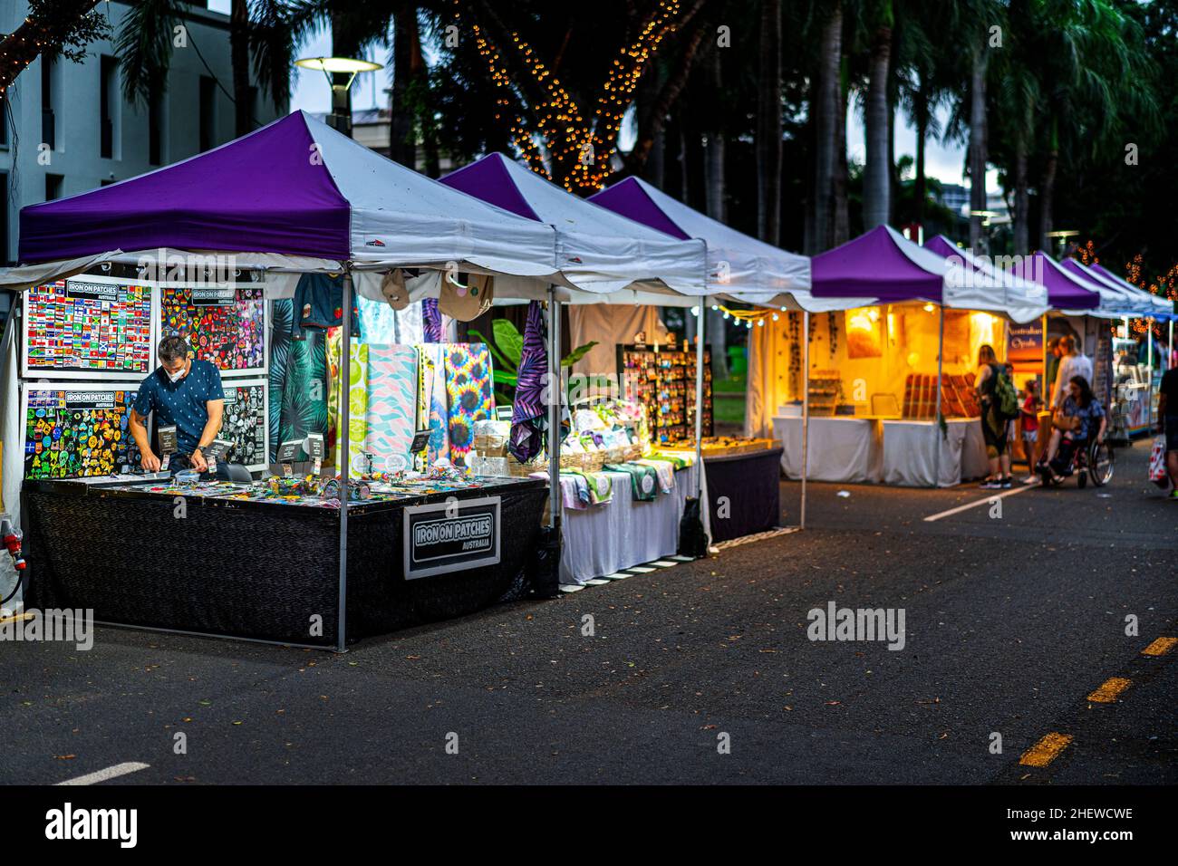 The Collective Markets, Stanley Street, Southbank Parklands, Brisbane, Queensland, Australia Stock Photo