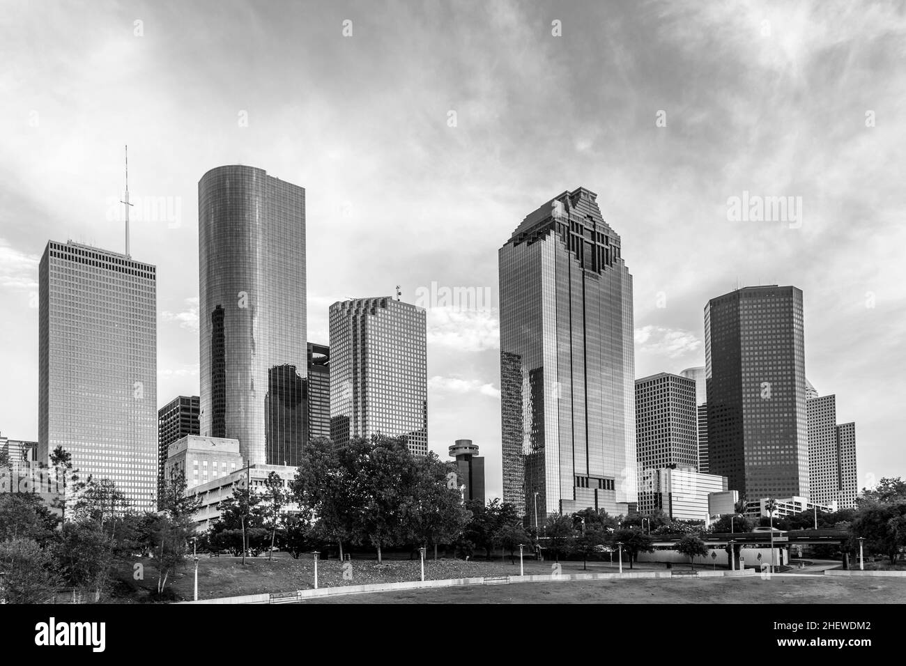 Houston texas skyline bayou Black and White Stock Photos & Images Alamy