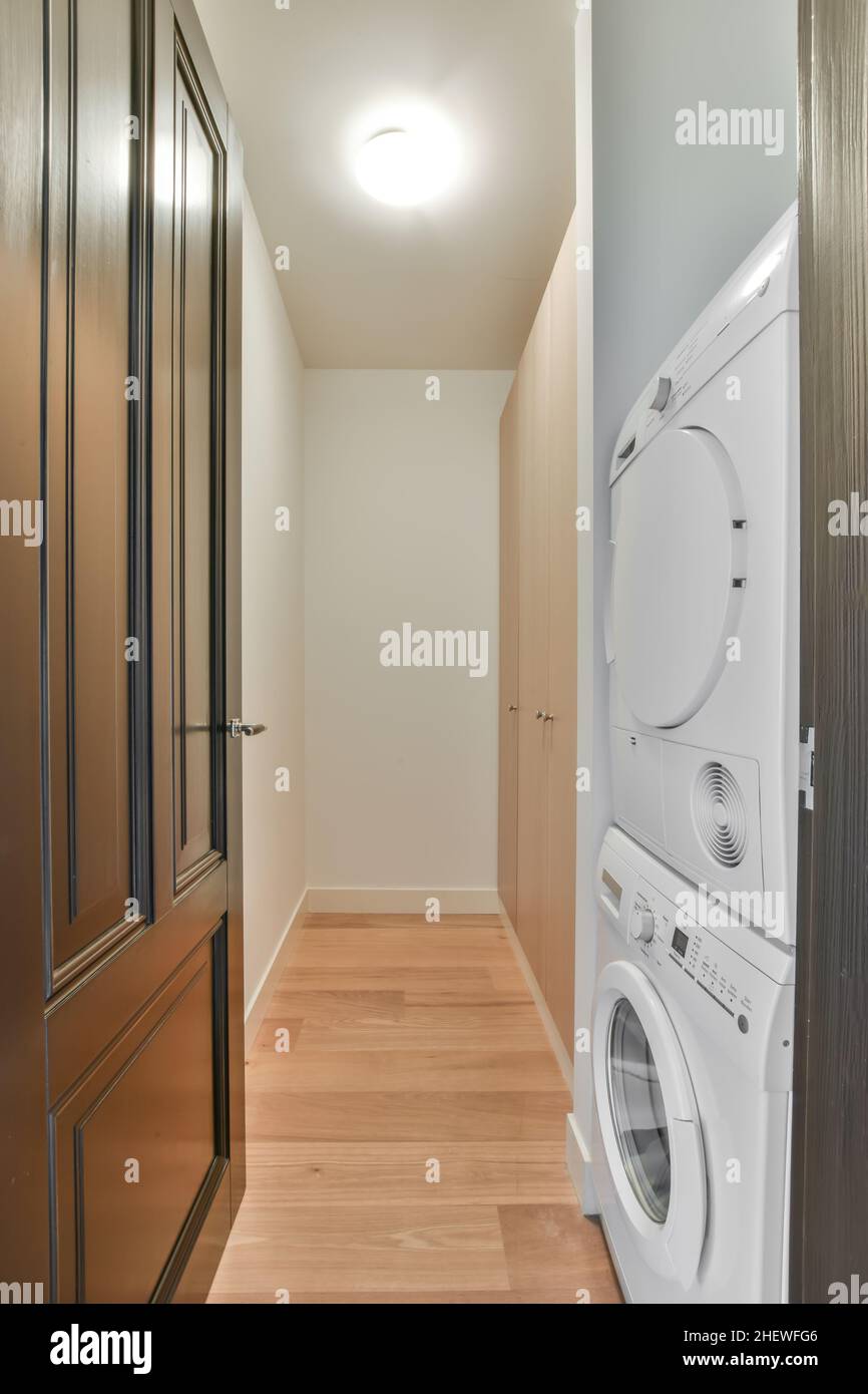 Laundry interior design in a luxury house Stock Photo - Alamy