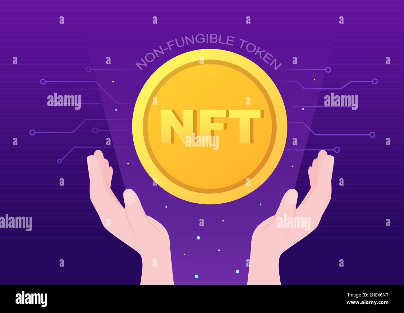 NFT Non Fungible Token Crypto Art of Converting Into
