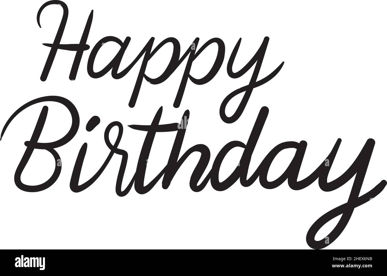 happy birthday text Stock Vector Image & Art - Alamy
