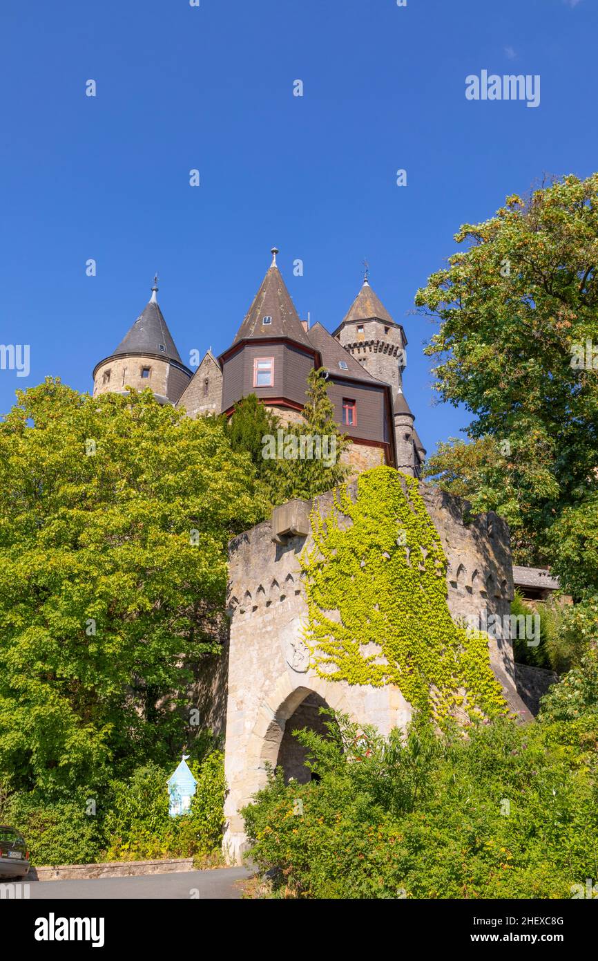 Medieval castle Braunfels on top of the hill in Hesse, Germany Stock ...