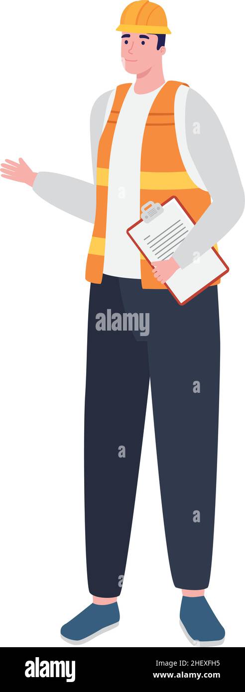 engineer man with clipboard Stock Vector Image & Art - Alamy