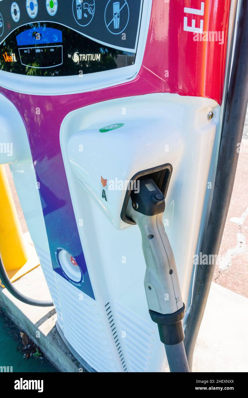 chargefox electric vehicle charging station in Mackay City, Queensland