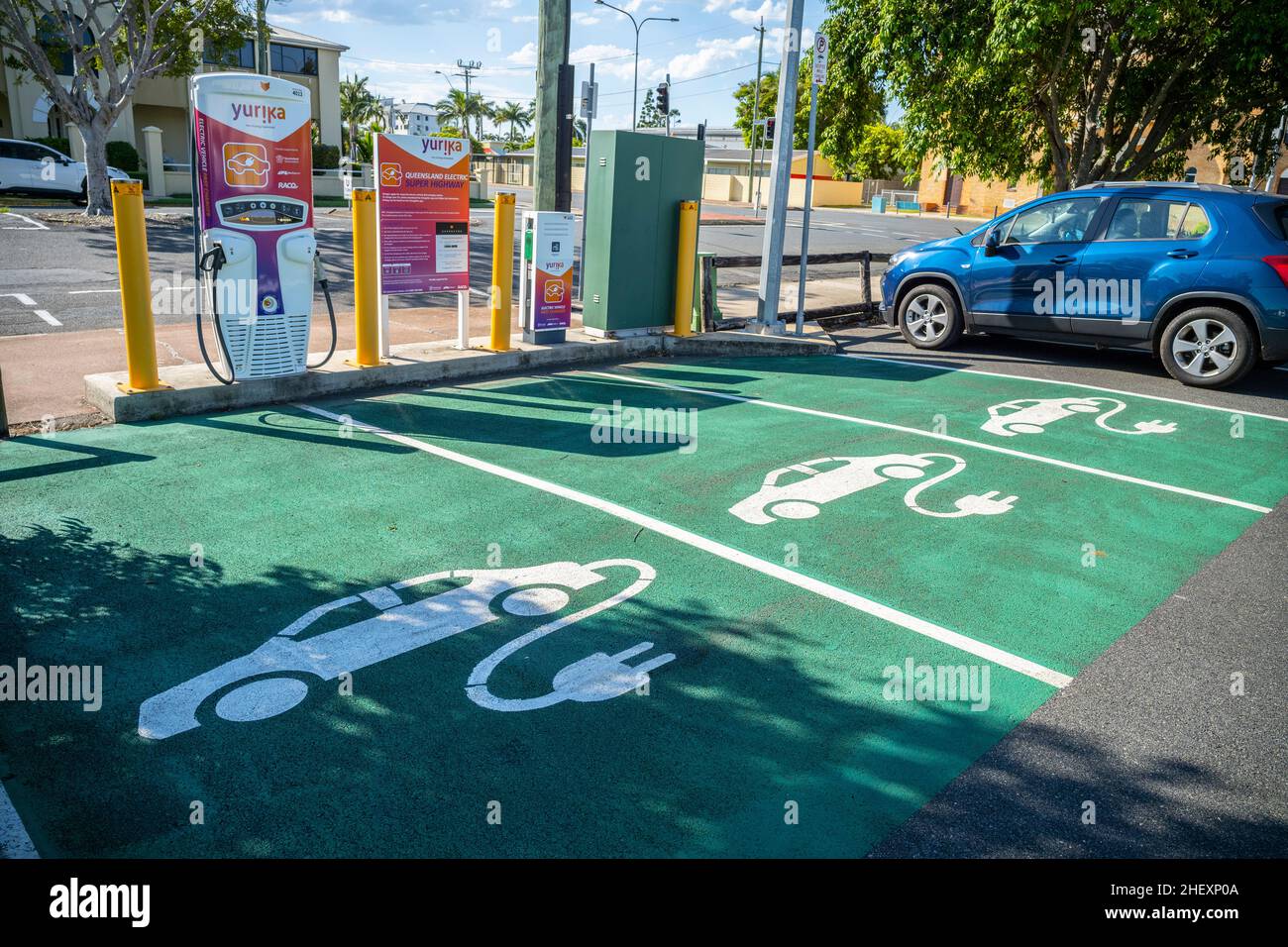 chargefox electric vehicle charging station in Mackay City, Queensland
