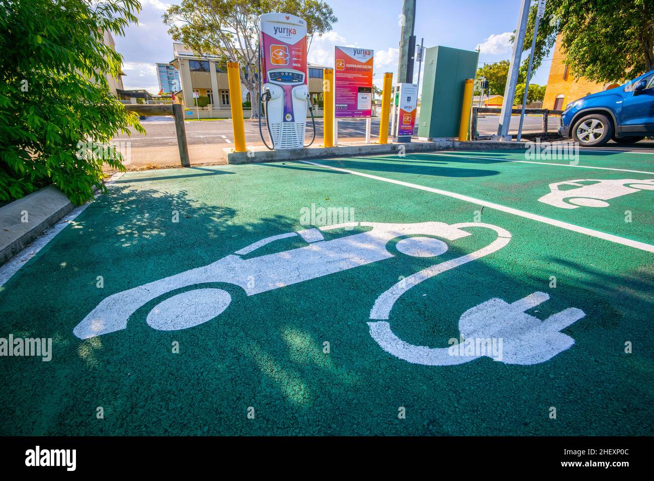 chargefox electric vehicle charging station in Mackay City, Queensland