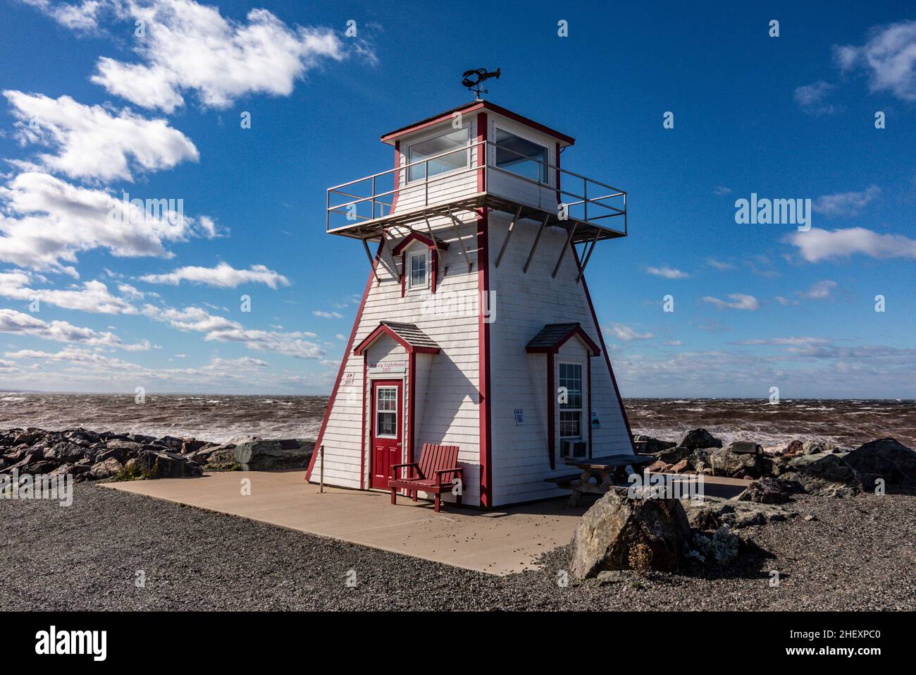 Arisaig Lighthouse in Nova Scotia Stock Photo Alamy