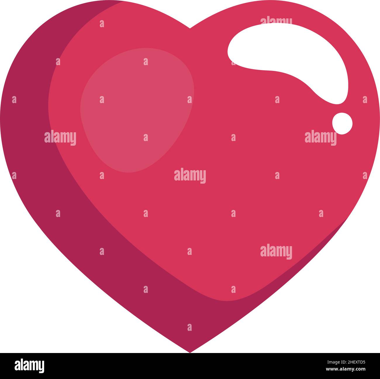 red heart love Stock Vector Image & Art - Alamy