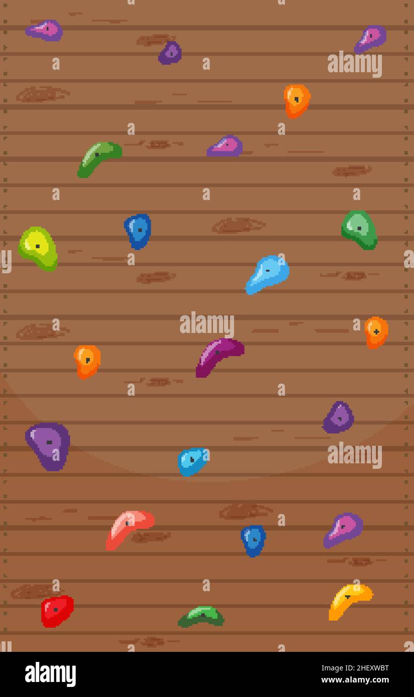 Indoor rock climbing wall background illustration Stock Vector Image