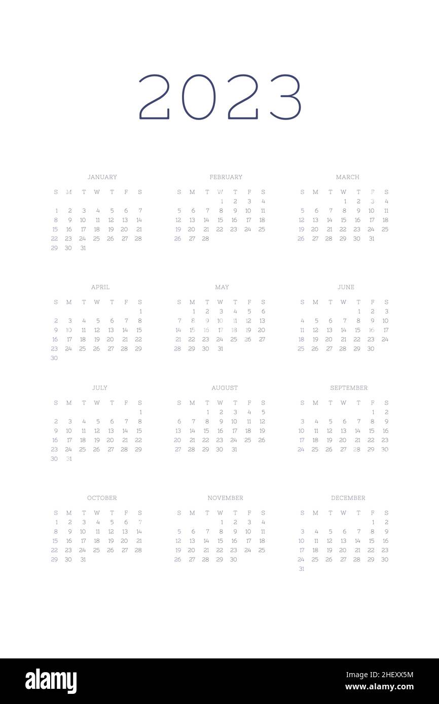 Calendrier cap 2023