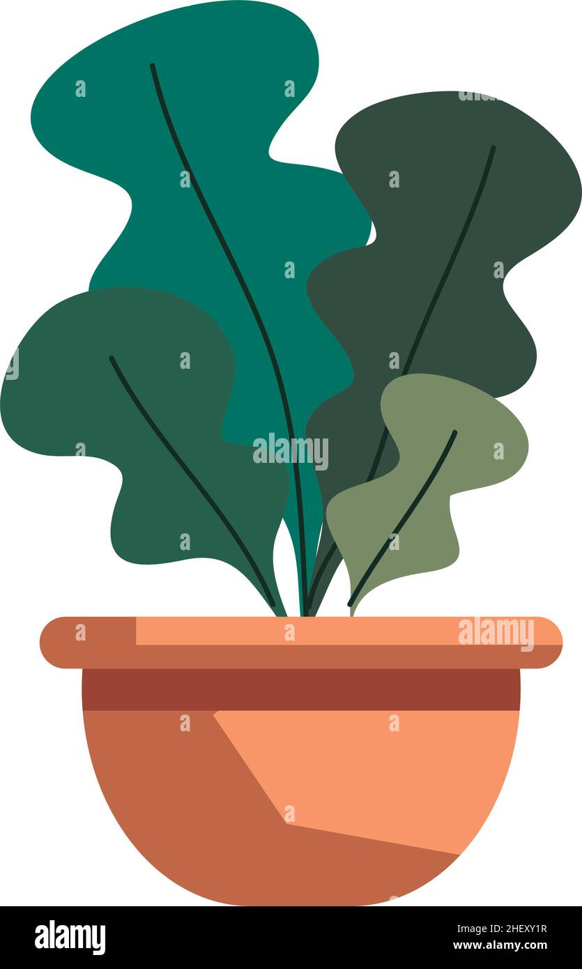 plant in pot Stock Vector Image & Art - Alamy