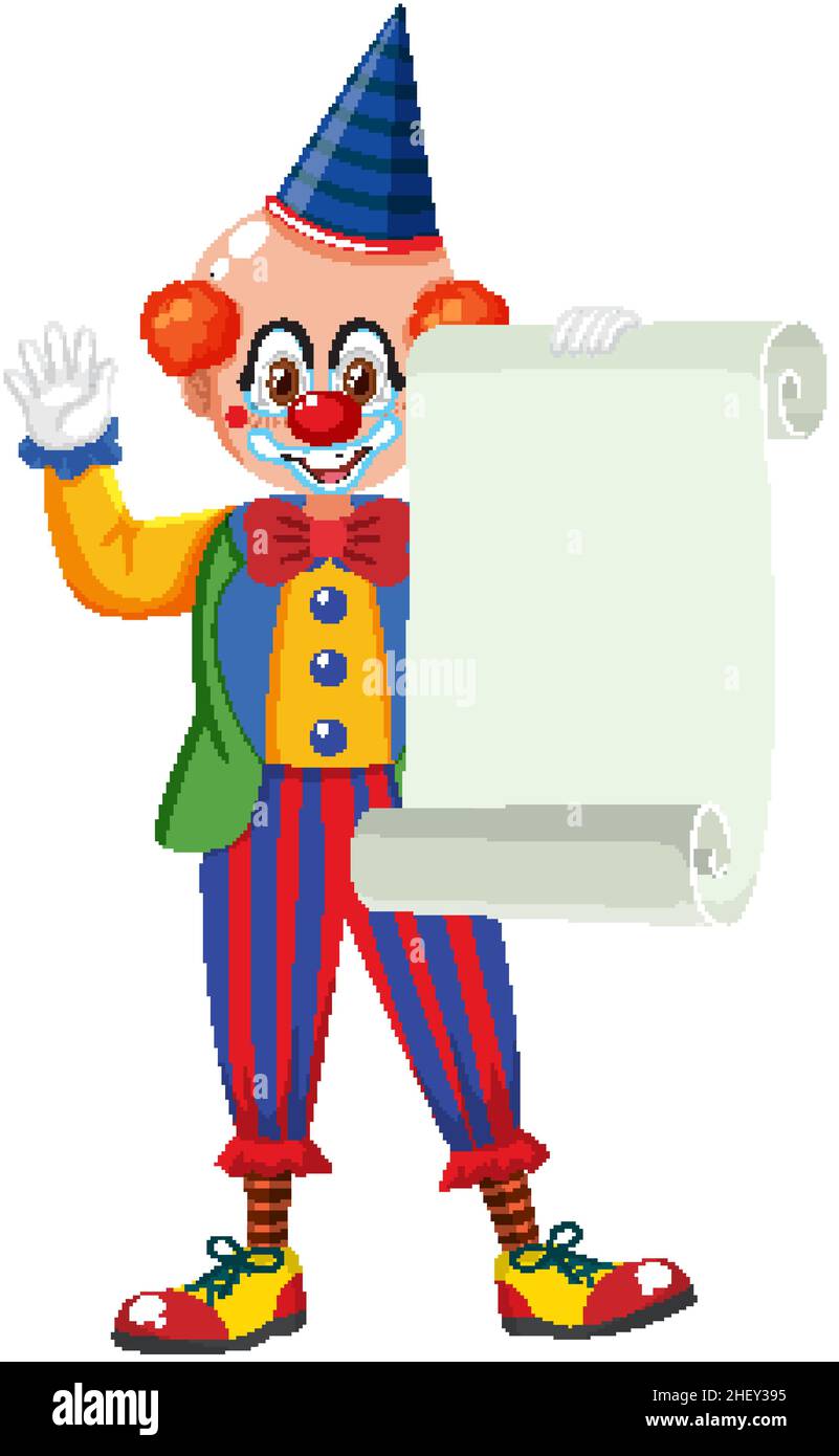 Funny clown cartoon character illustration Stock Vector Image & Art - Alamy