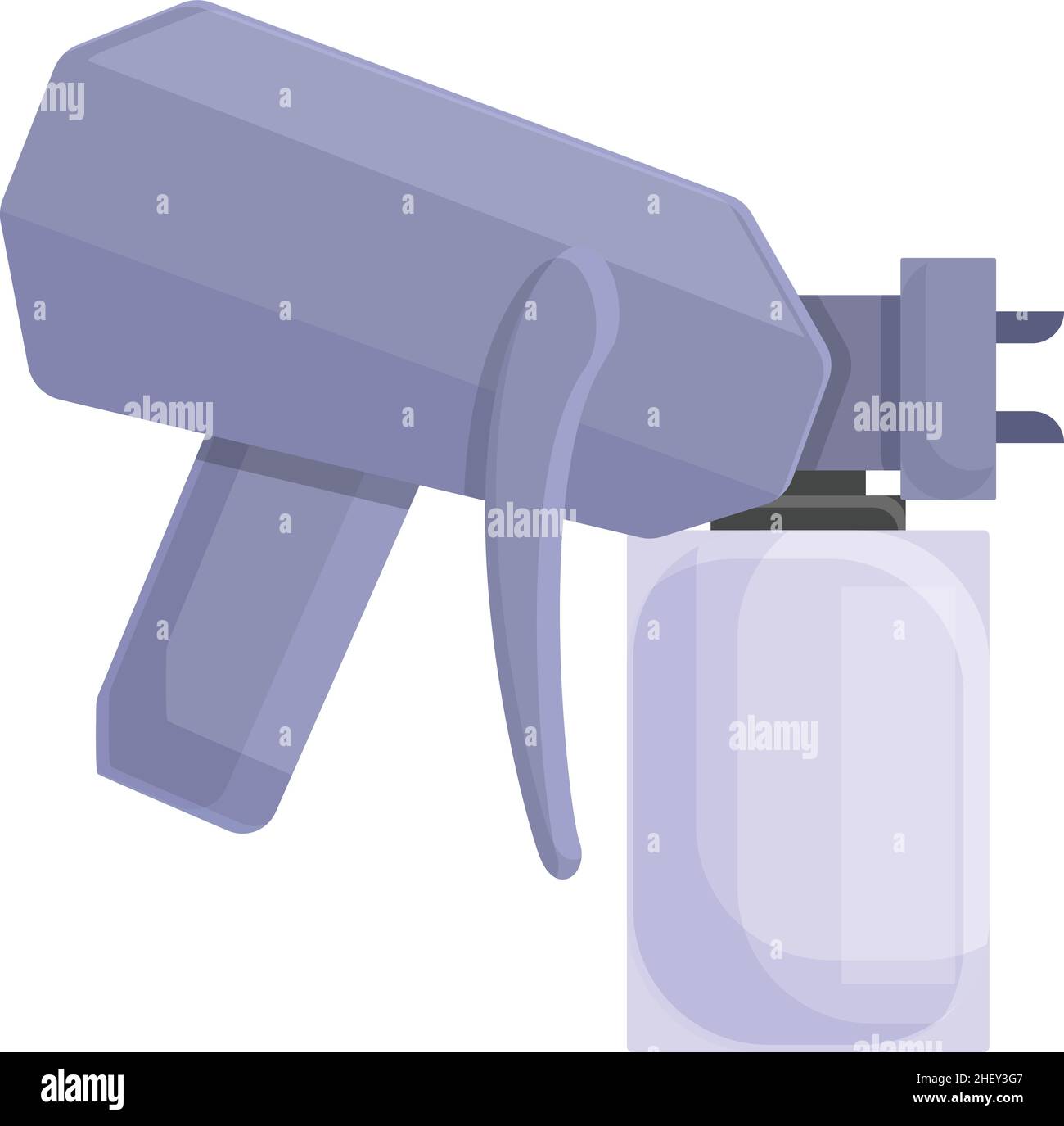 Work sprayer icon cartoon vector. Spray gun. Auto body Stock Vector