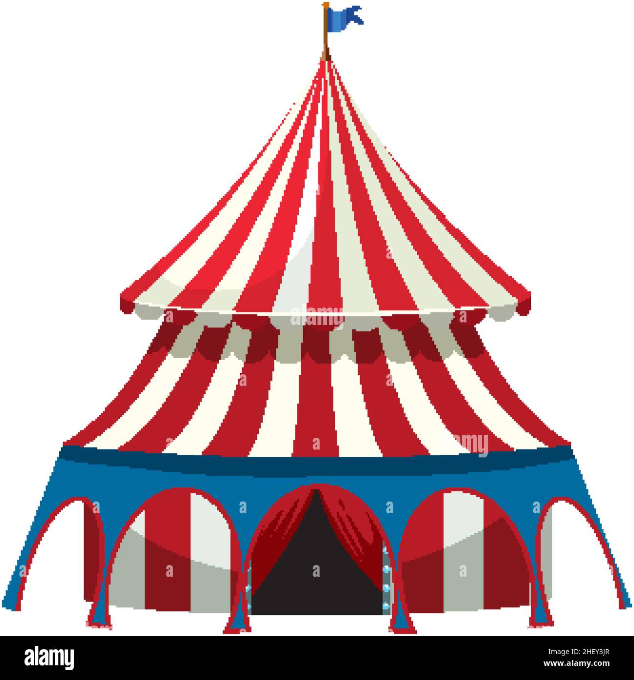 Circus dome on white background illustration Stock Vector Image & Art ...