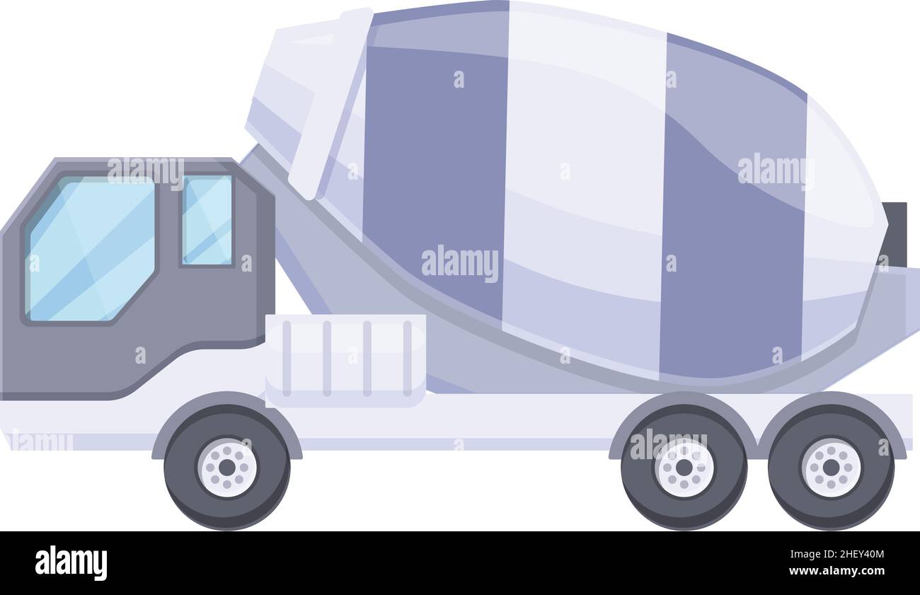 Car mixer truck icon cartoon vector. Cement concrete. Building mix