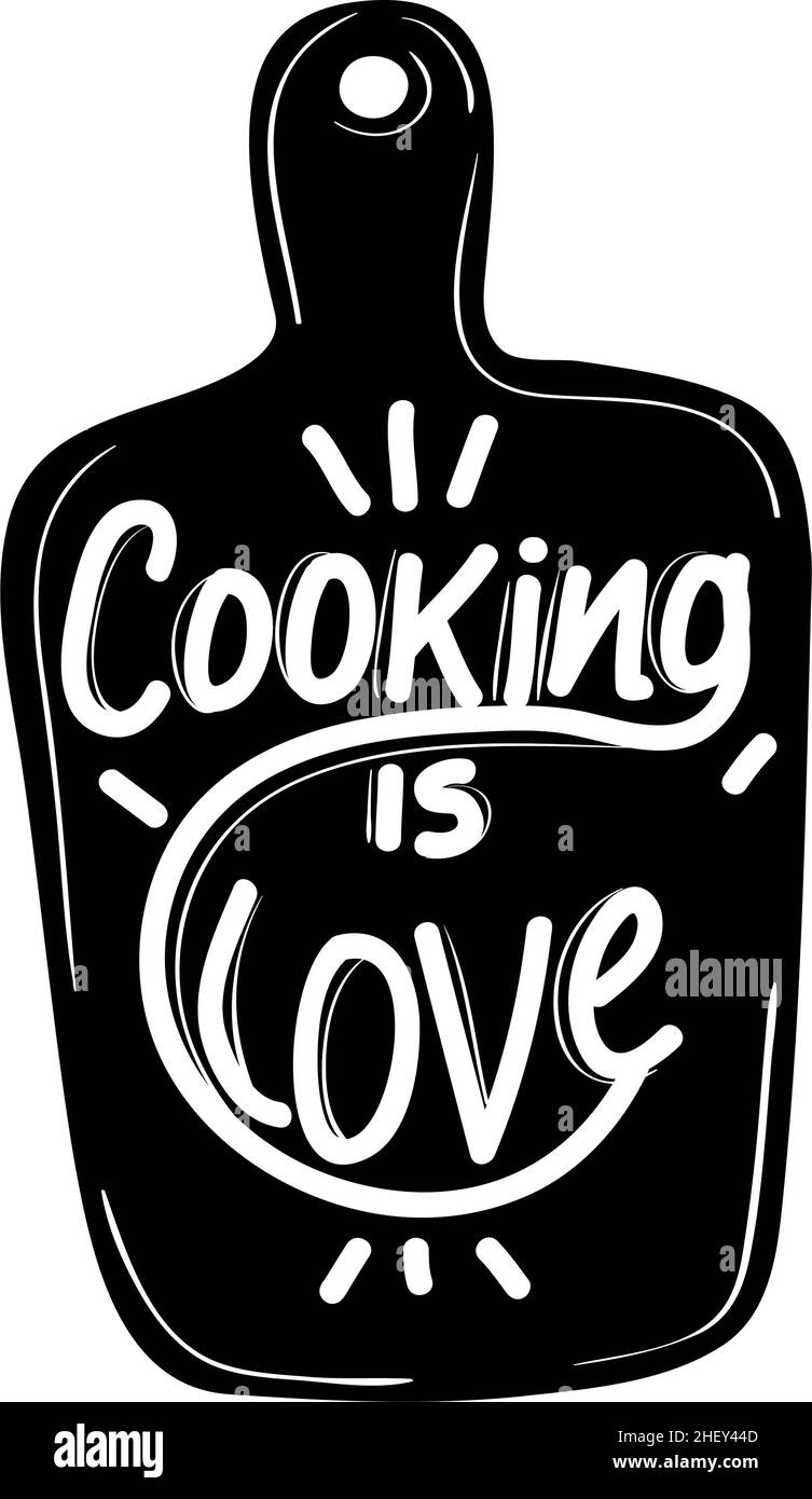 Cook Lettering Cook love lettering Stock Vector Images - Alamy