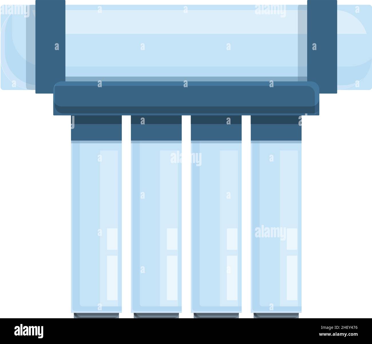 Osmosis desalination icon cartoon vector. Water reverse system. Filter tank Stock Vector