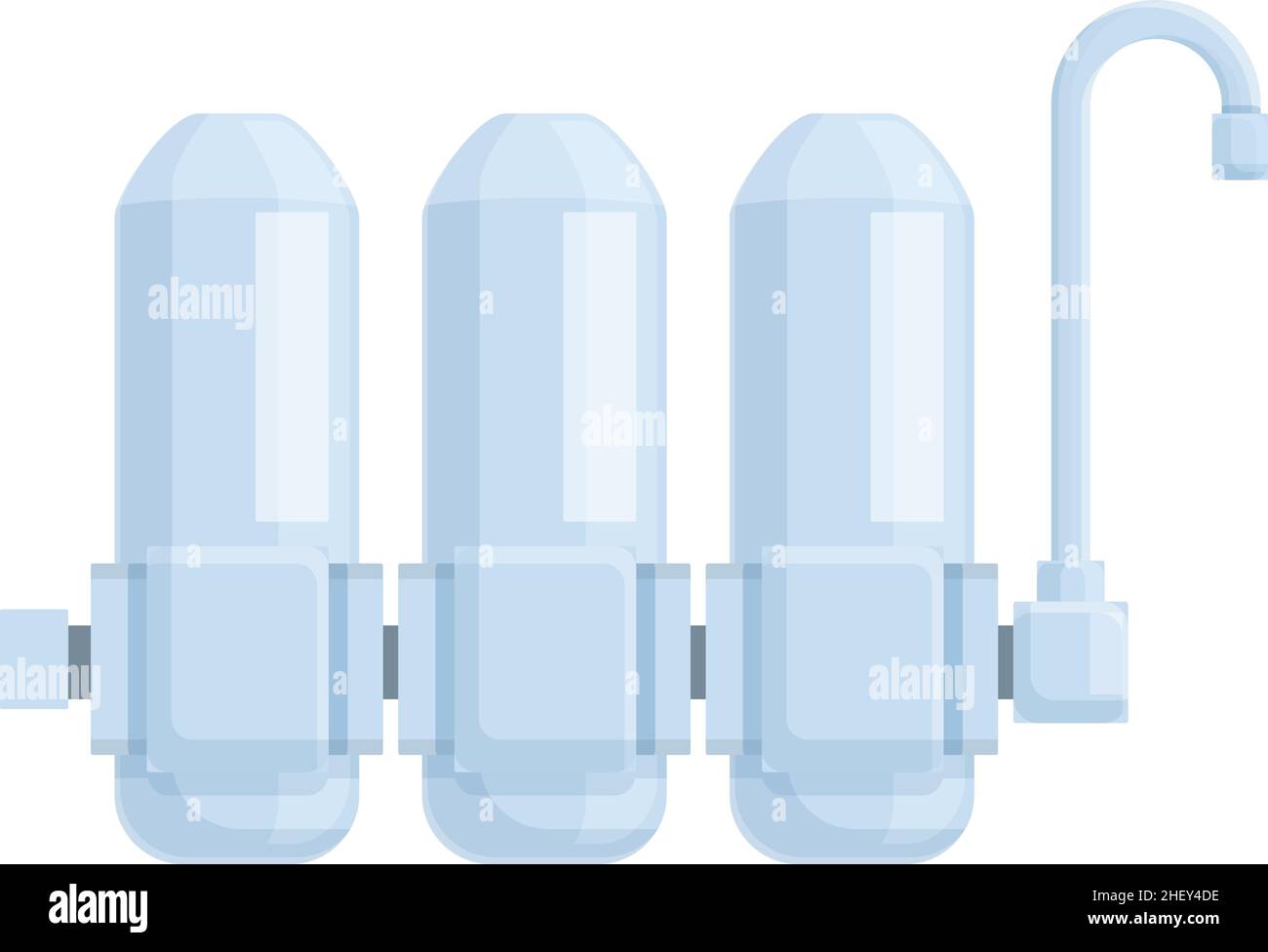 Osmosis purify icon cartoon vector. Water system. Filter tank Stock Vector