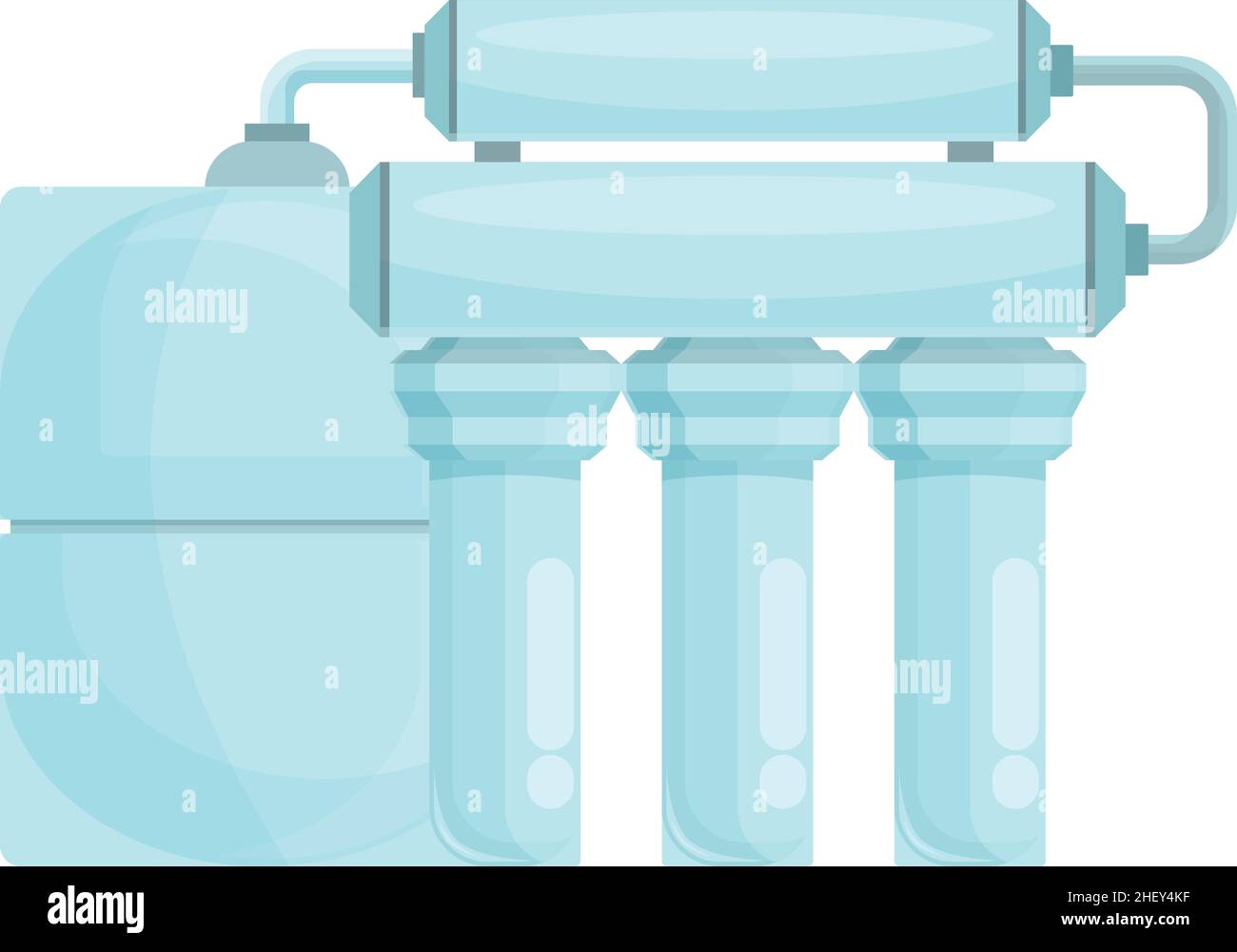 Osmosis membrane system icon cartoon vector. Water filter. Tank home Stock Vector