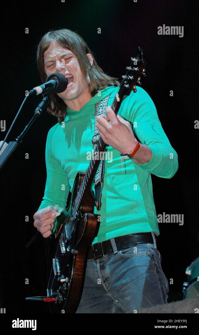 Caleb Followill Kings Of Leon, V2004, Hylands Park, Chelmsford, Essex, Britain 21 August