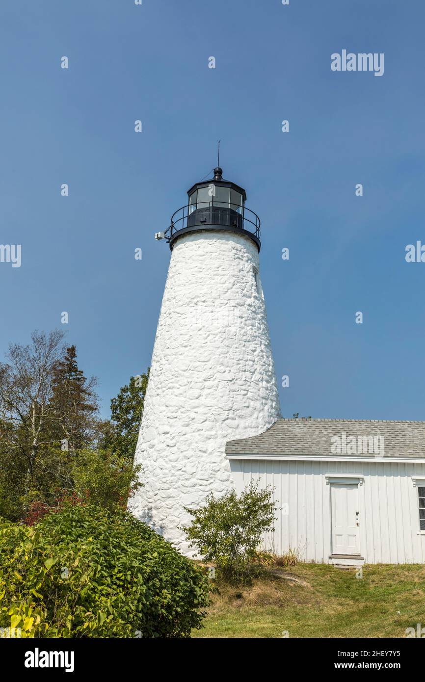 beautiful lighthouse in Castine, Maine, USA Stock Photo Alamy