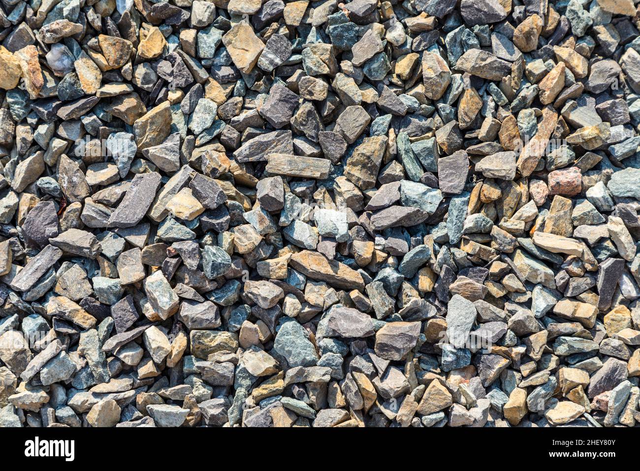 background of small rough stones for paving a way Stock Photo - Alamy