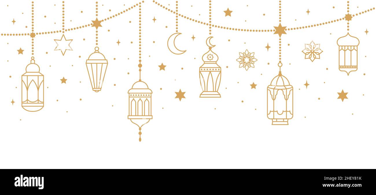 ramadan lantern moon