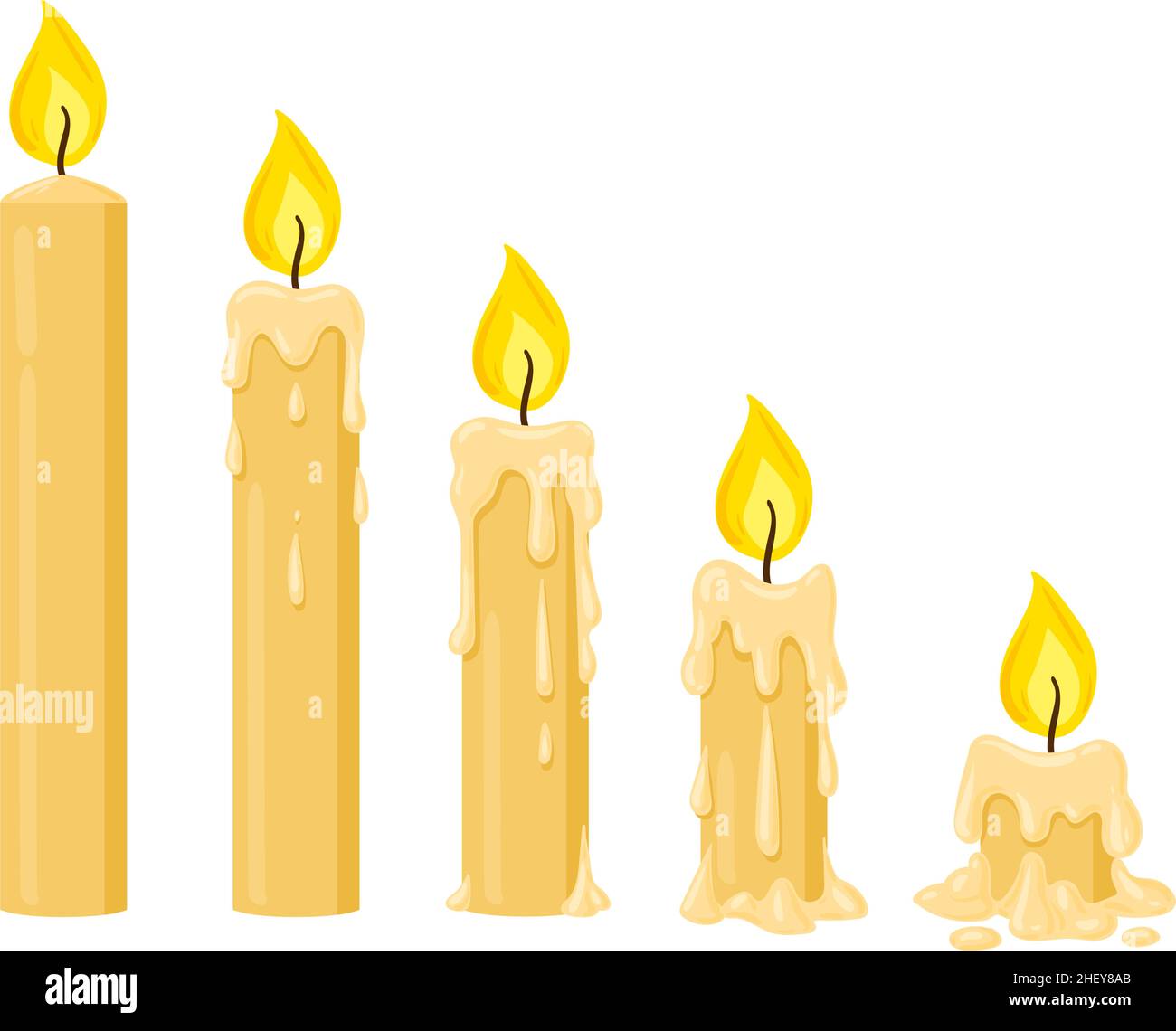 Tall candle Stock Vector Images Alamy
