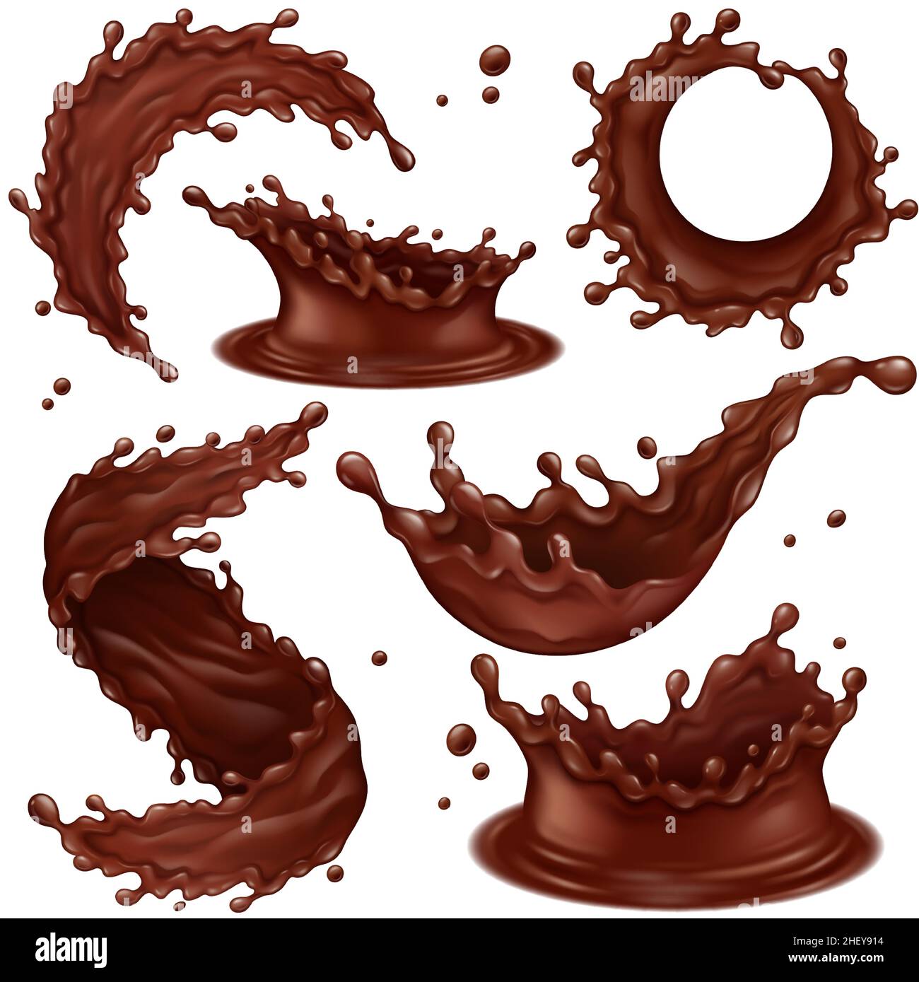 Melted chocolate dripping Stock Vector Images Alamy