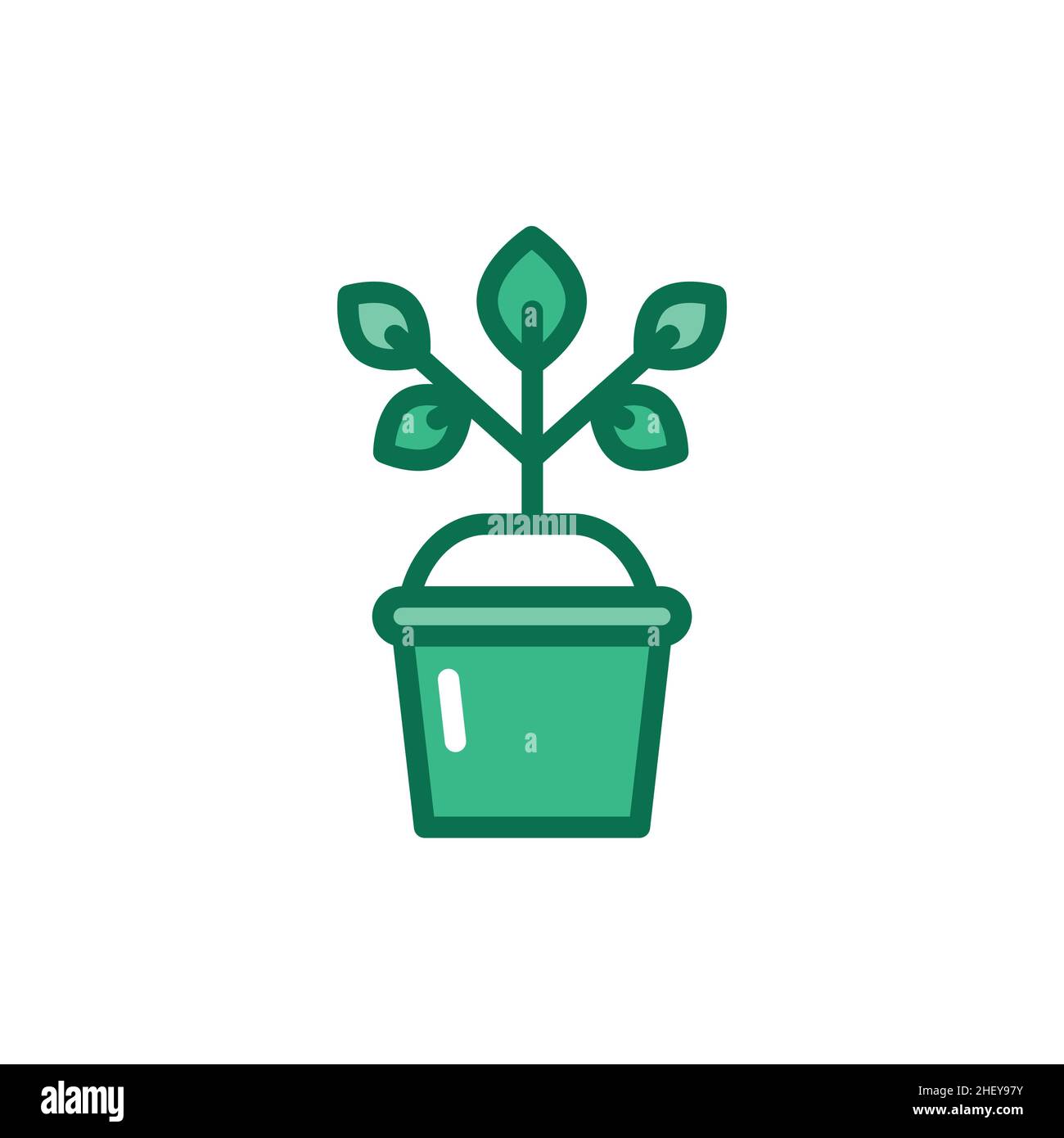 Seeds pot Stock Vector Images - Alamy