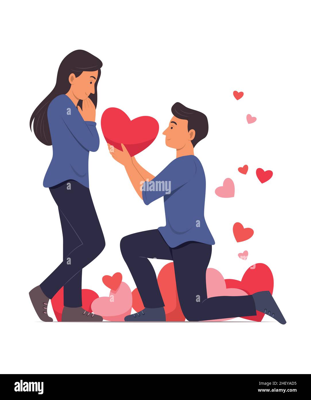 couple romantic vector Stock Vector Image & Art - Alamy