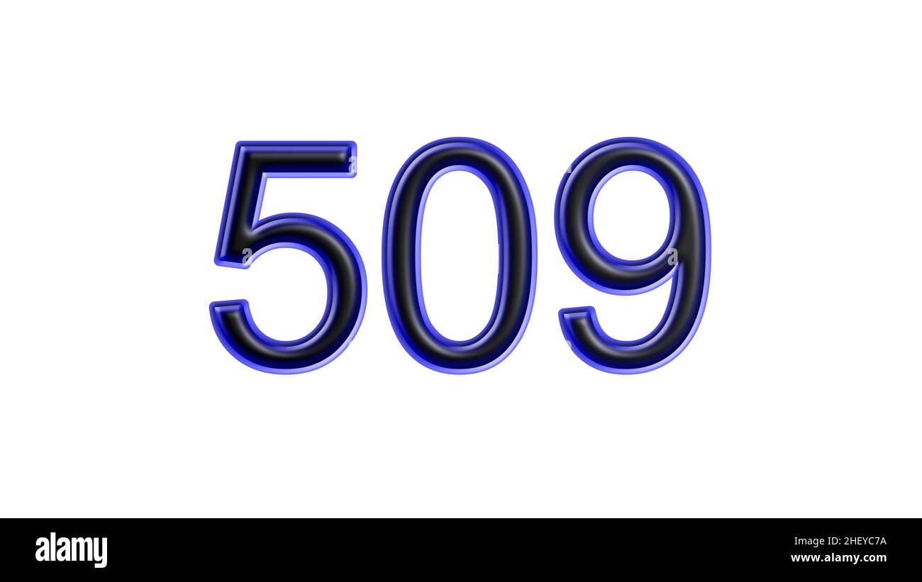 3d number 509 Cut Out Stock Images & Pictures - Alamy