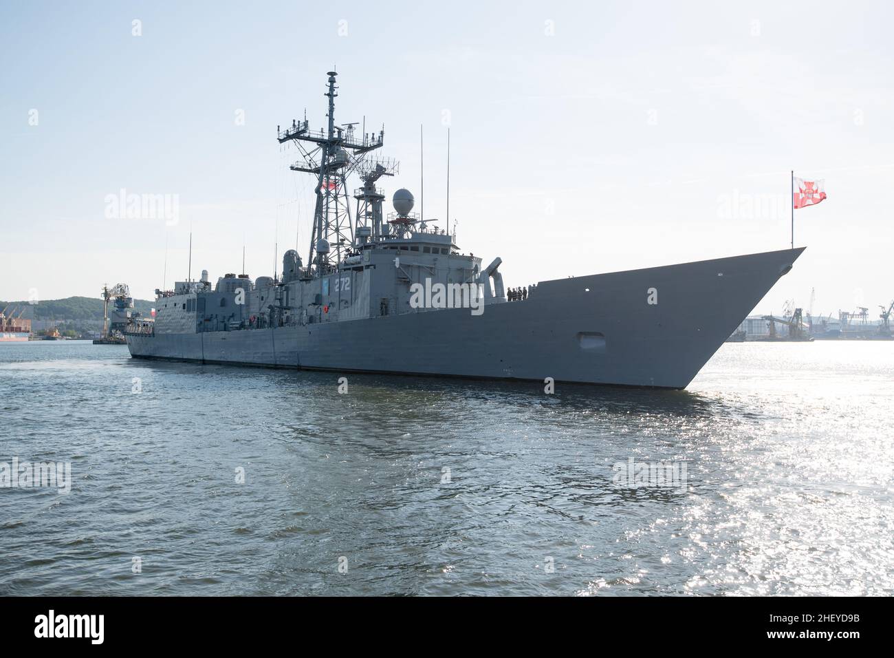 Polish Oliver Hazard Perry class guided missile frigate ORP General ...