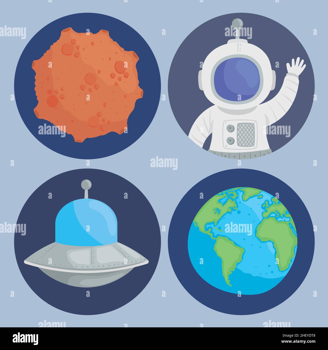 four universe and space icons Stock Vector Image & Art - Alamy