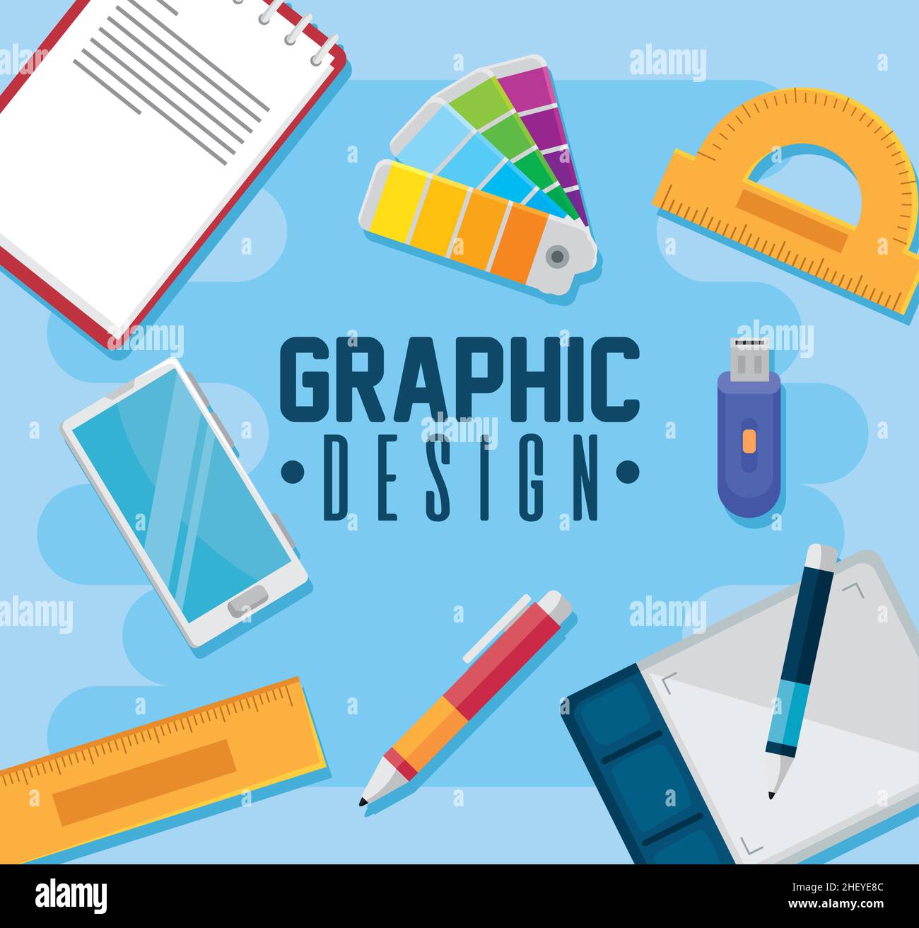 graphic design supplies around Stock Vector Image & Art Alamy