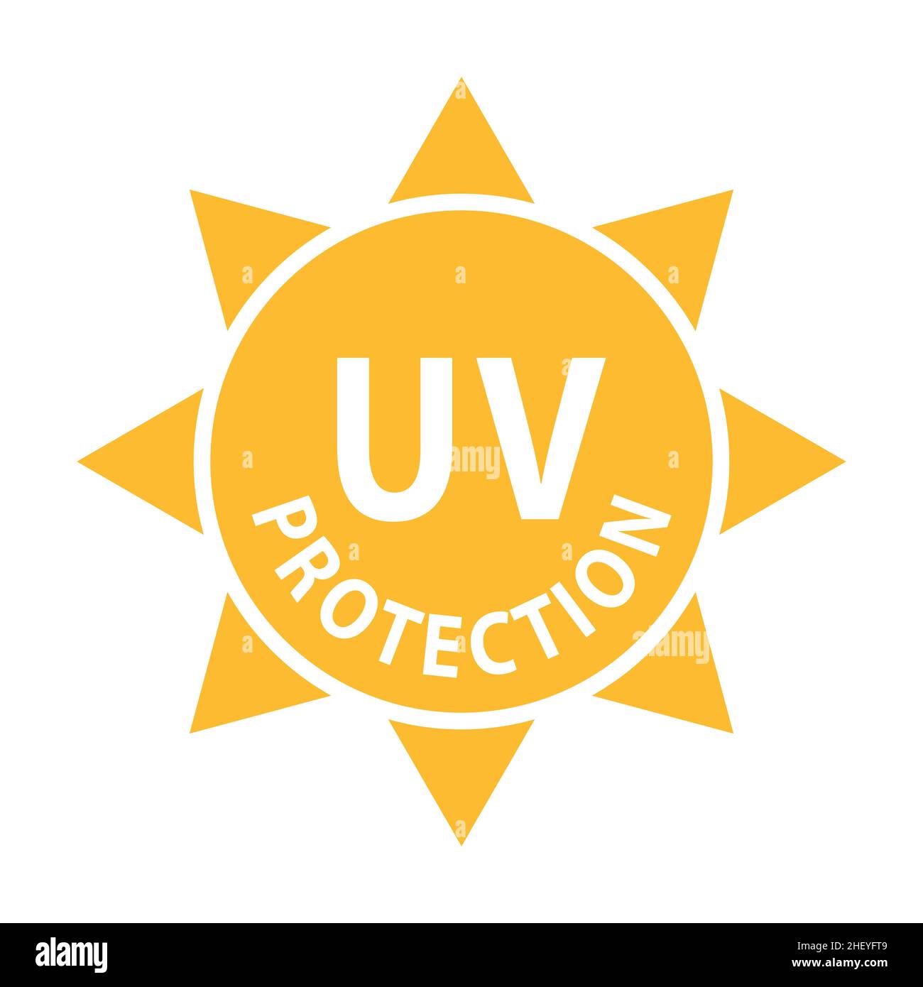 UV radiation icon vector solar ultraviolet light symbol for graphic ...