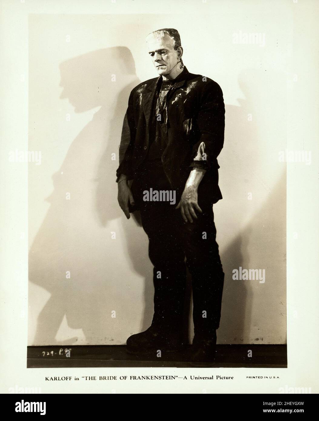 Boris Karloff in The Bride of Frankenstein (Universal, 1935) publicity photo Stock Photo