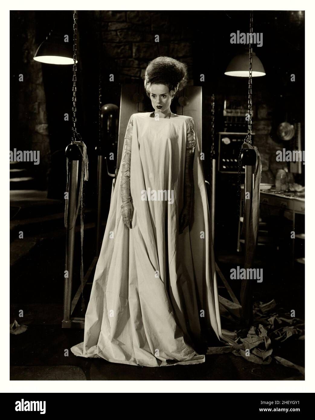 Elsa Lanchester in The Bride of Frankenstein (Universal, 1935) publicity photo Stock Photo