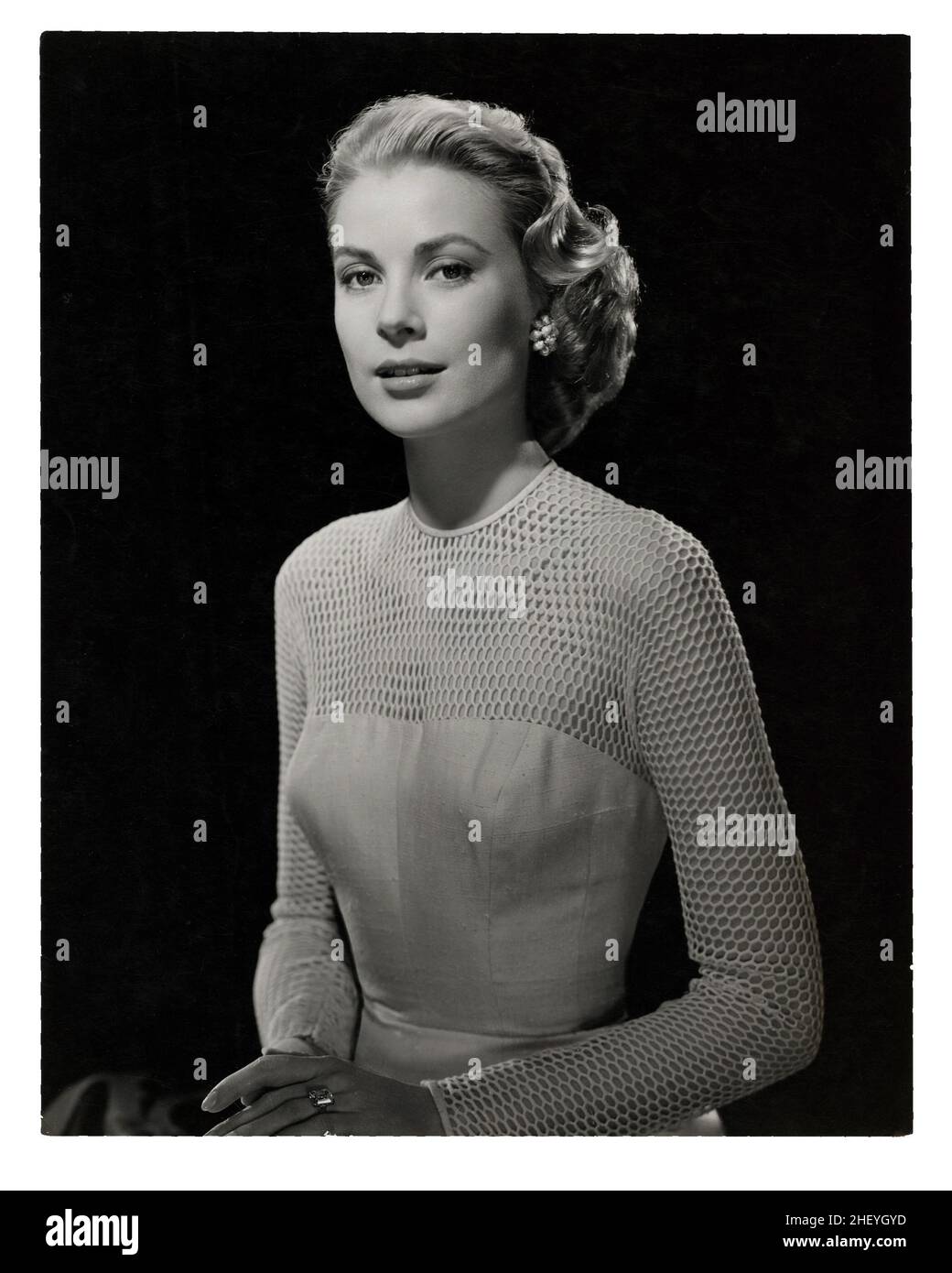 Grace Kelly Publicity Studio Portrait (1950s) Stock Photo
