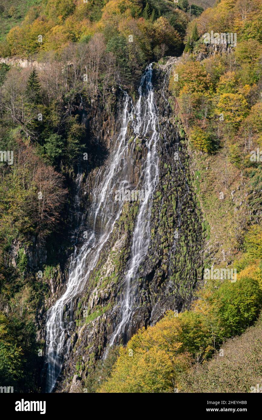 Caglayan Waterfall. Ordu, Turkey. Stock Photo