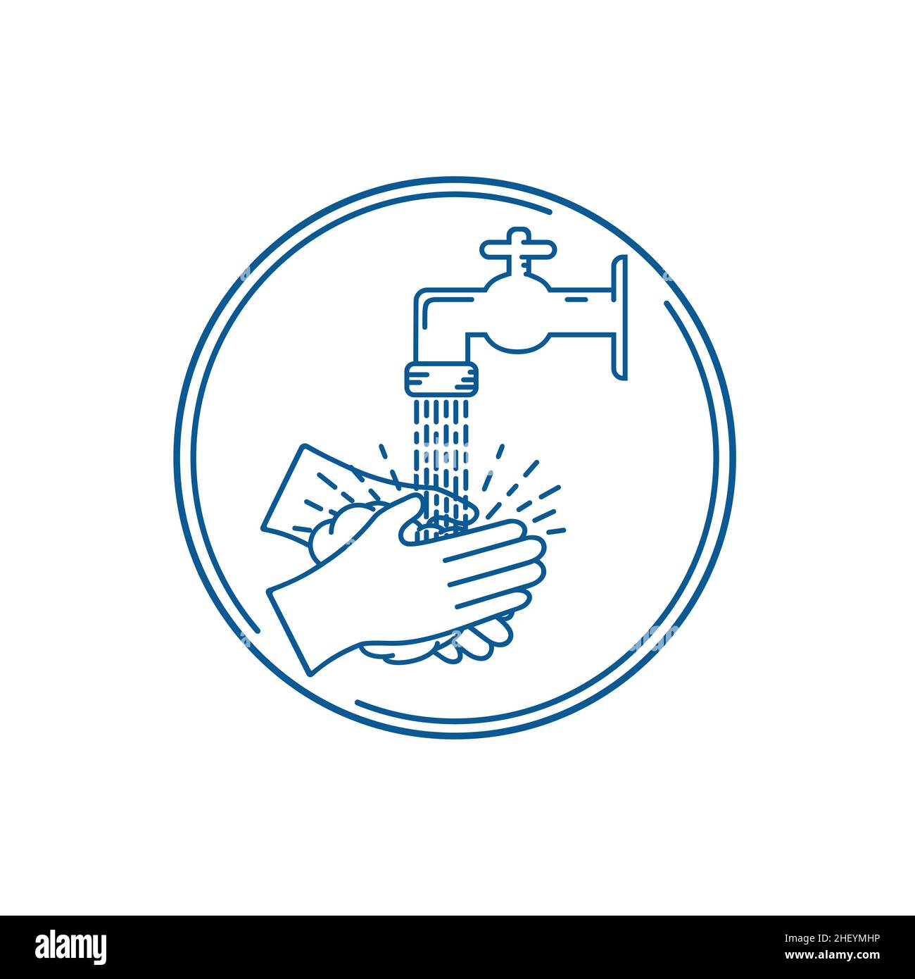 Washing food with hands Stock Vector Images - Alamy