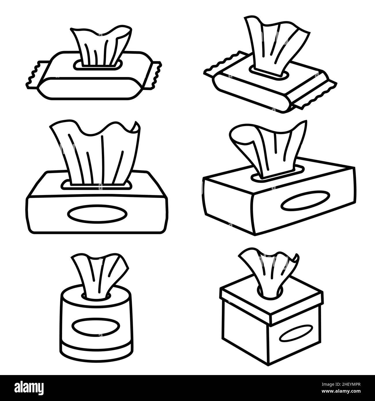 Tissue paper vector collection. Icon set of tissue paper. Vector and