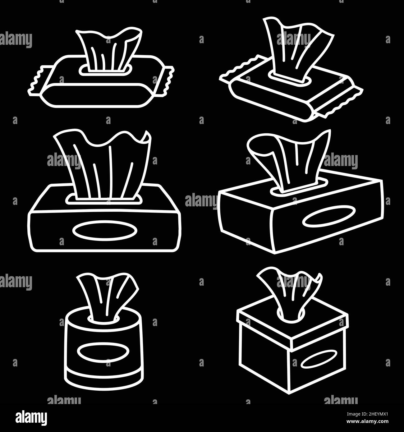 Tissue paper vector collection. Icon set of tissue paper. Vector and