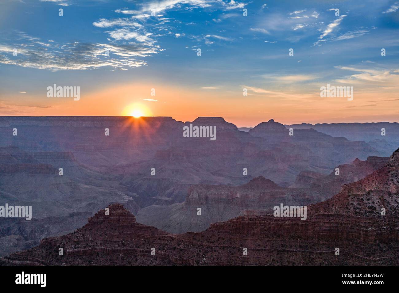 fantastic view into the grand canyon from Yaki point, south rim Stock Photo - Alamy
