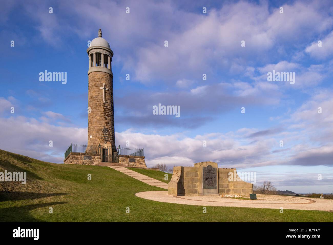 Crich Stand tower, Derbyshire, England Stock Photo Alamy