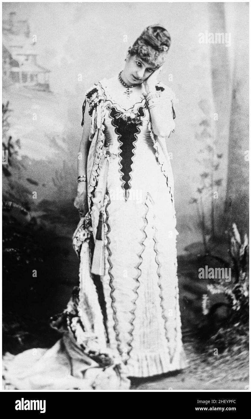 Sarah Orne Jewett (1849-1909), American Novelist, short story writer and poet, photograph by Arnold Genthe after Napoleon Sarony, before 1896 Stock Photo