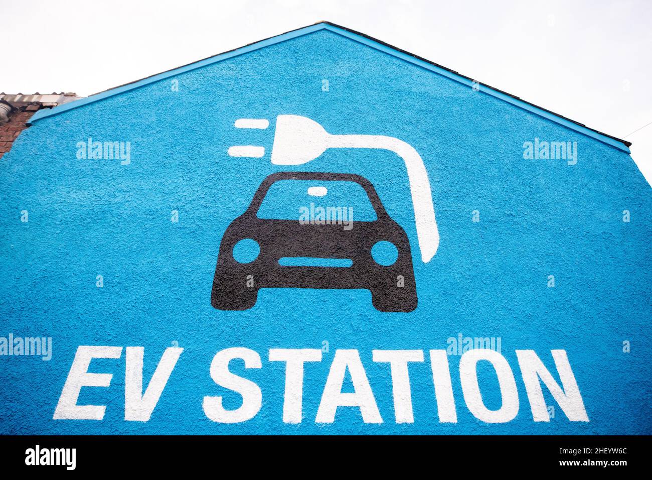 Electric car charging station and points in Belfast, Northern Ireland