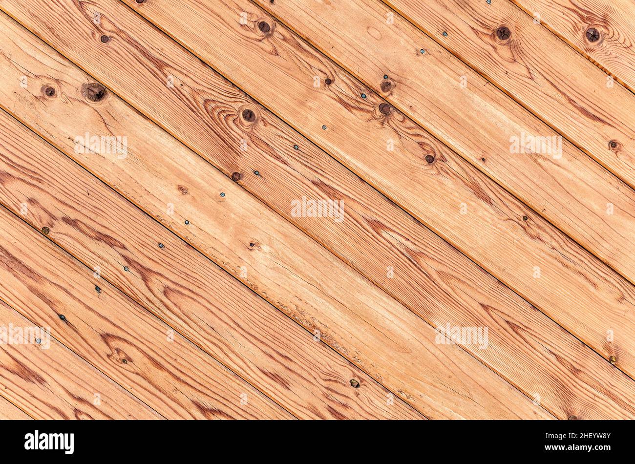 Wooden planks with natural patterns as creative background, wooden board texture Stock Photo