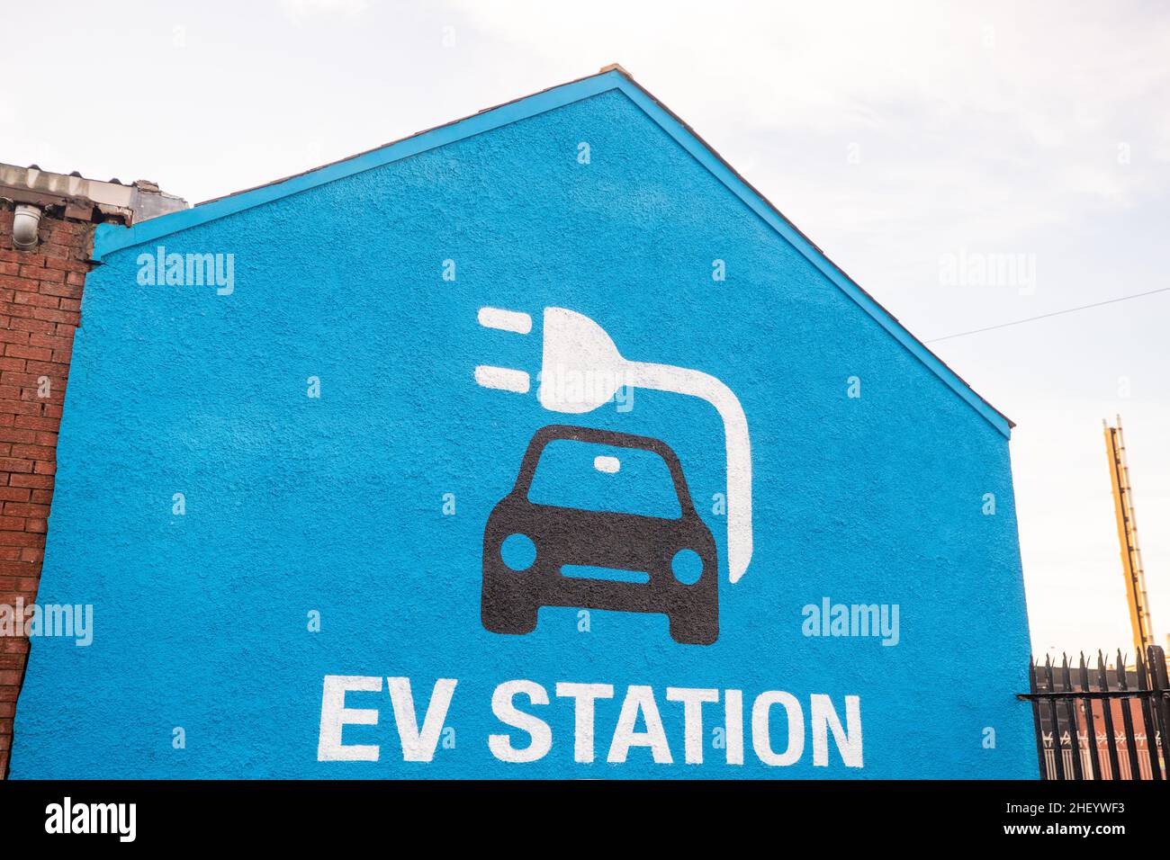 Electric car charging station and points in Belfast, Northern Ireland