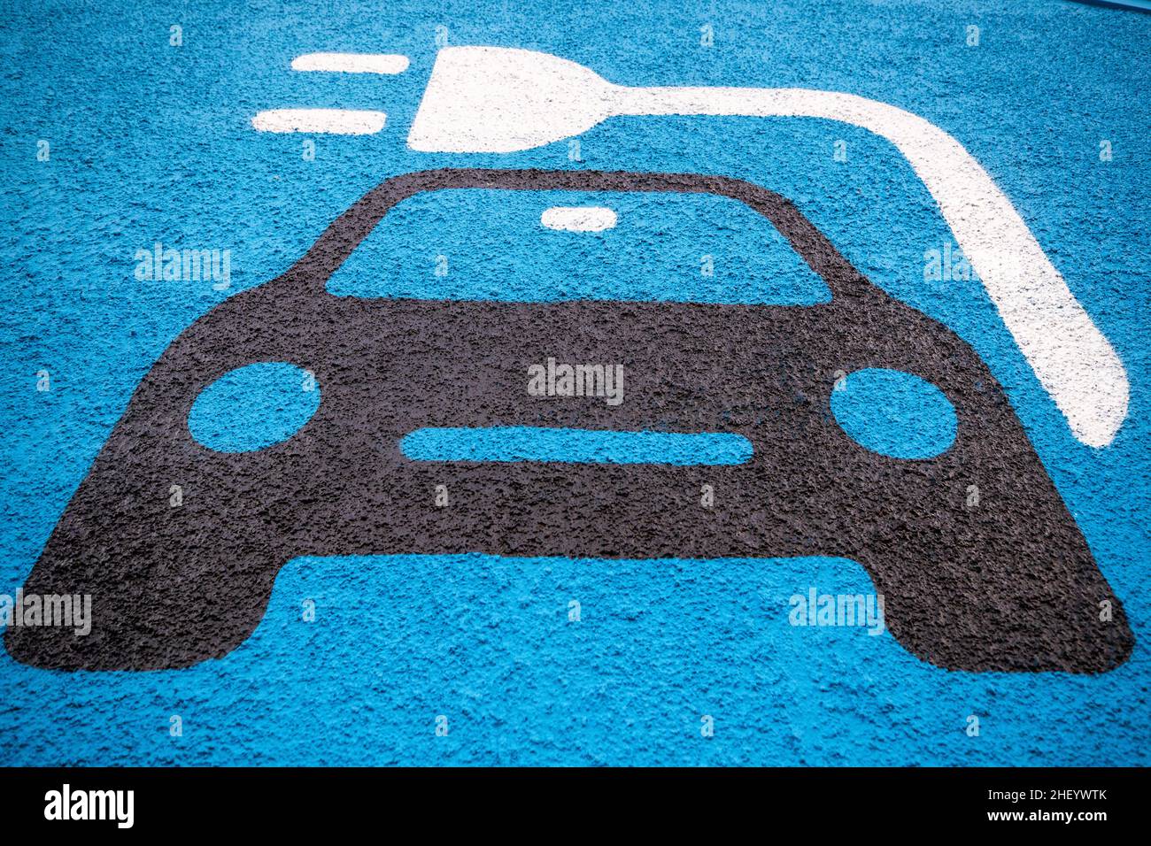 Electric car charging station and points in Belfast, Northern Ireland